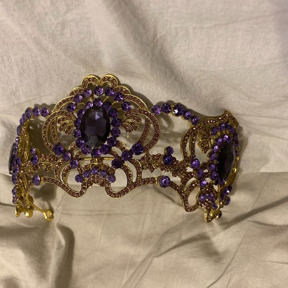 Tiara-Purple/Gold, Wedding, Beauty Pagent main image 5